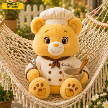 Personalized Chef Bear Custom Shape Pillow