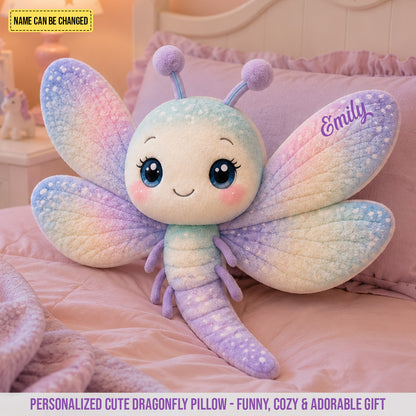 Personalized Cute Dragonfly Custom Shaped Pillow
