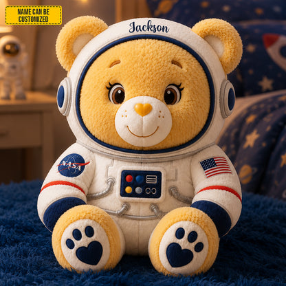 Personalized Astronaut Bear Custom Shape Pillow