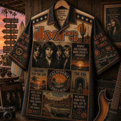 The Doors Hawaiian Shirt - Vintage Music Fan Gift