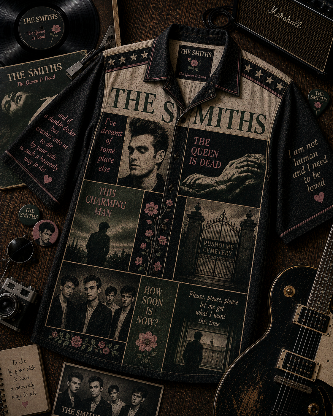 The Smiths Hawaiian Shirt - Vintage Music Fan Gift