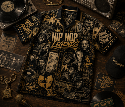 Hiphop Legend Hawaiian Shirt - Vintage Music Fan Gift
