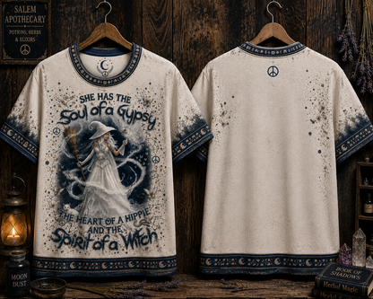 SPIRIT OF A WITCH HALLOWEEN ALL OVER PRINT – Witchy Halloween Shirt