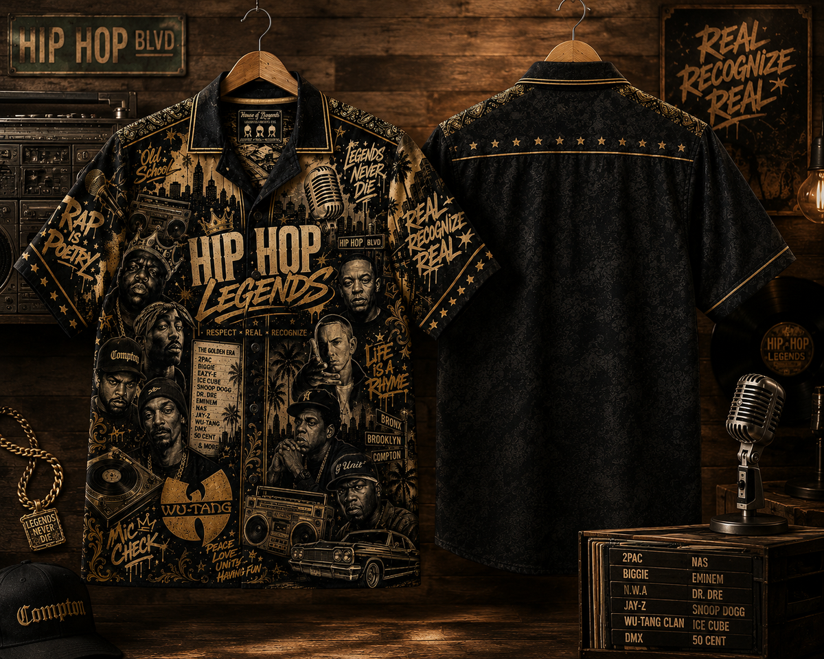 Hiphop Legend Hawaiian Shirt - Vintage Music Fan Gift