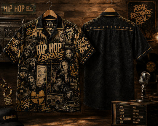 Hiphop Legend Hawaiian Shirt - Vintage Music Fan Gift