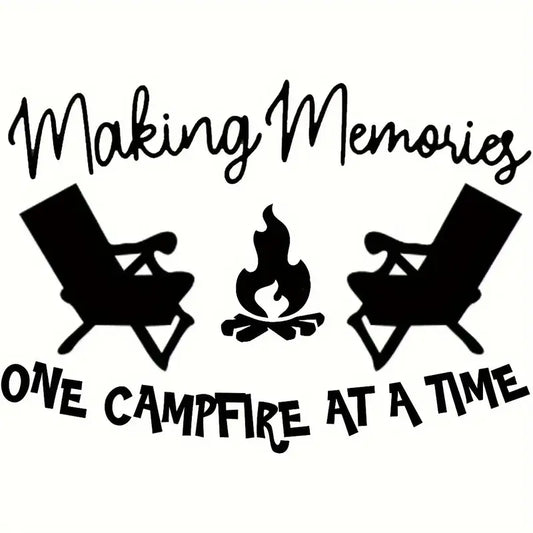 Making Memories One Campfire At A Time Vinyl Sticker