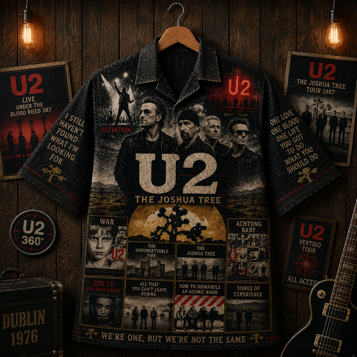 U2 Band Hawaiian Shirt - Vintage Music Rock Fan Gift