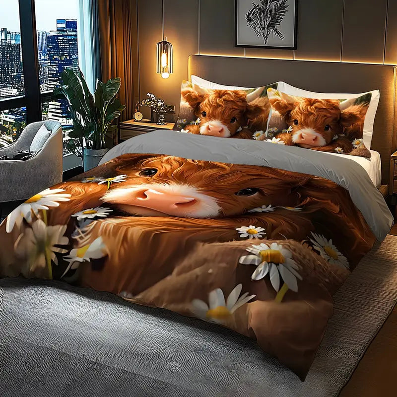 Cute Cow Pattern Bedding Set