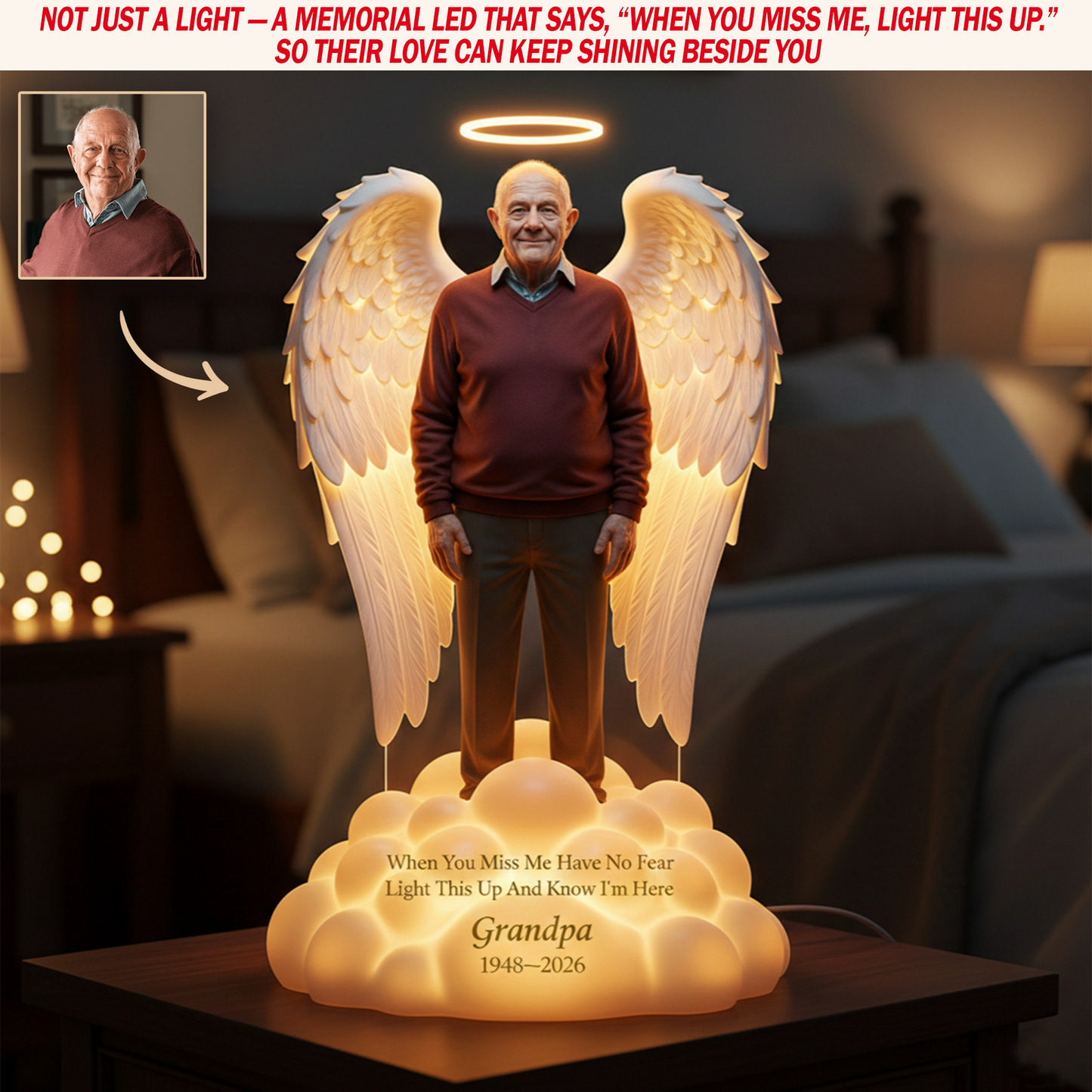 When You Miss Me – Personalized Memorial Light Box