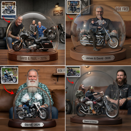 Life on Two Wheels – Personalized Photo Acrylic Plaque
