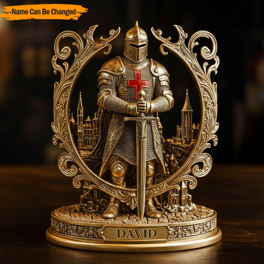 Knight Valor – Personalized Medieval Acrylic Plaque