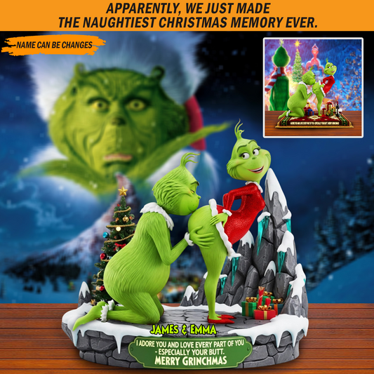 Monster Green Love – Personalized Christmas Acrylic Plaque