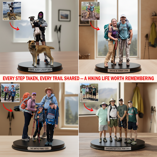 Every Step on the Trail – Personalized Hiking Acrylic Plaque