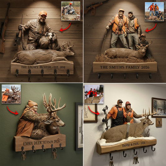 Hunter’s Legacy – Personalized Hunting Display Rack