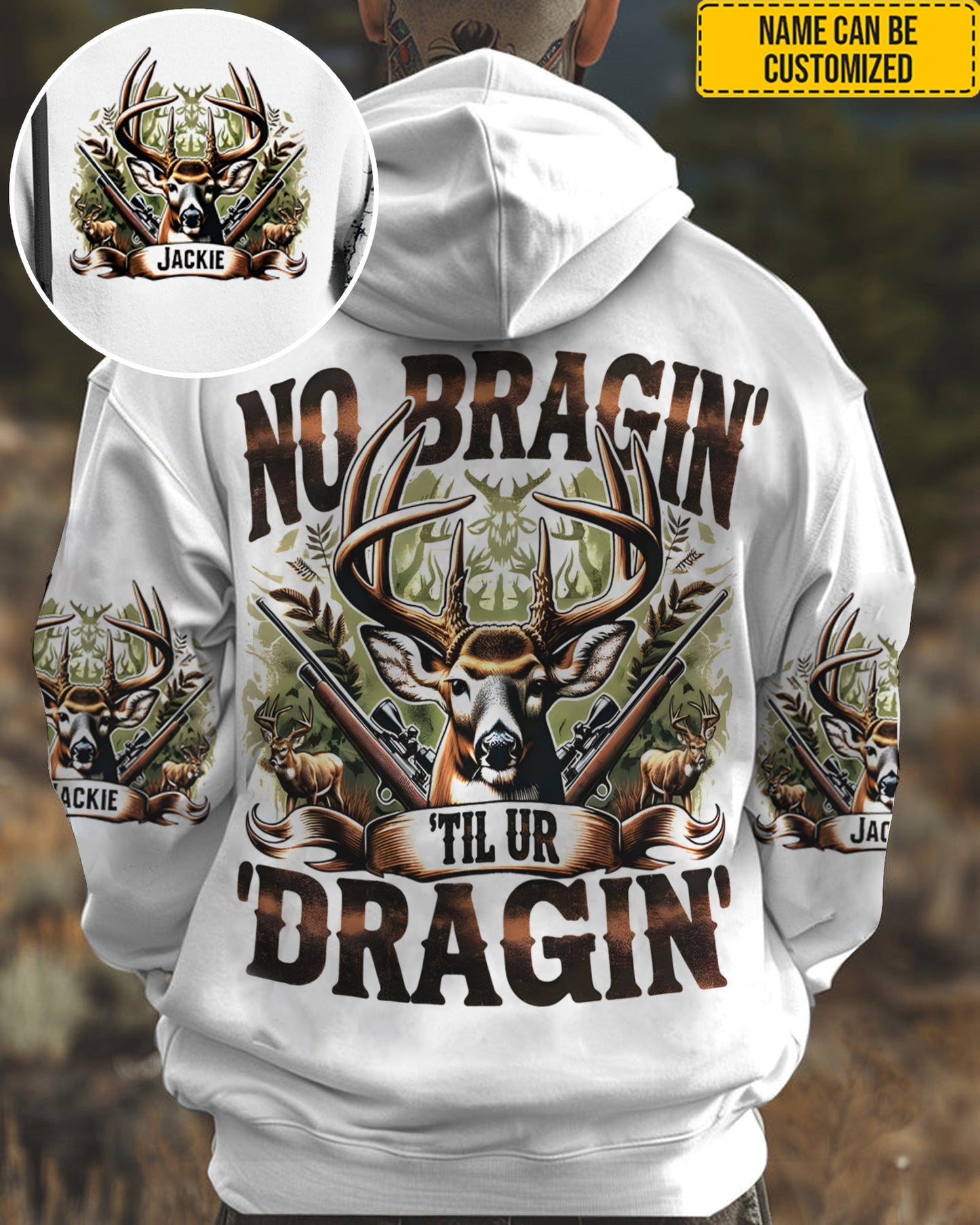 Personalized Deer Hunting All Over Print Shirt