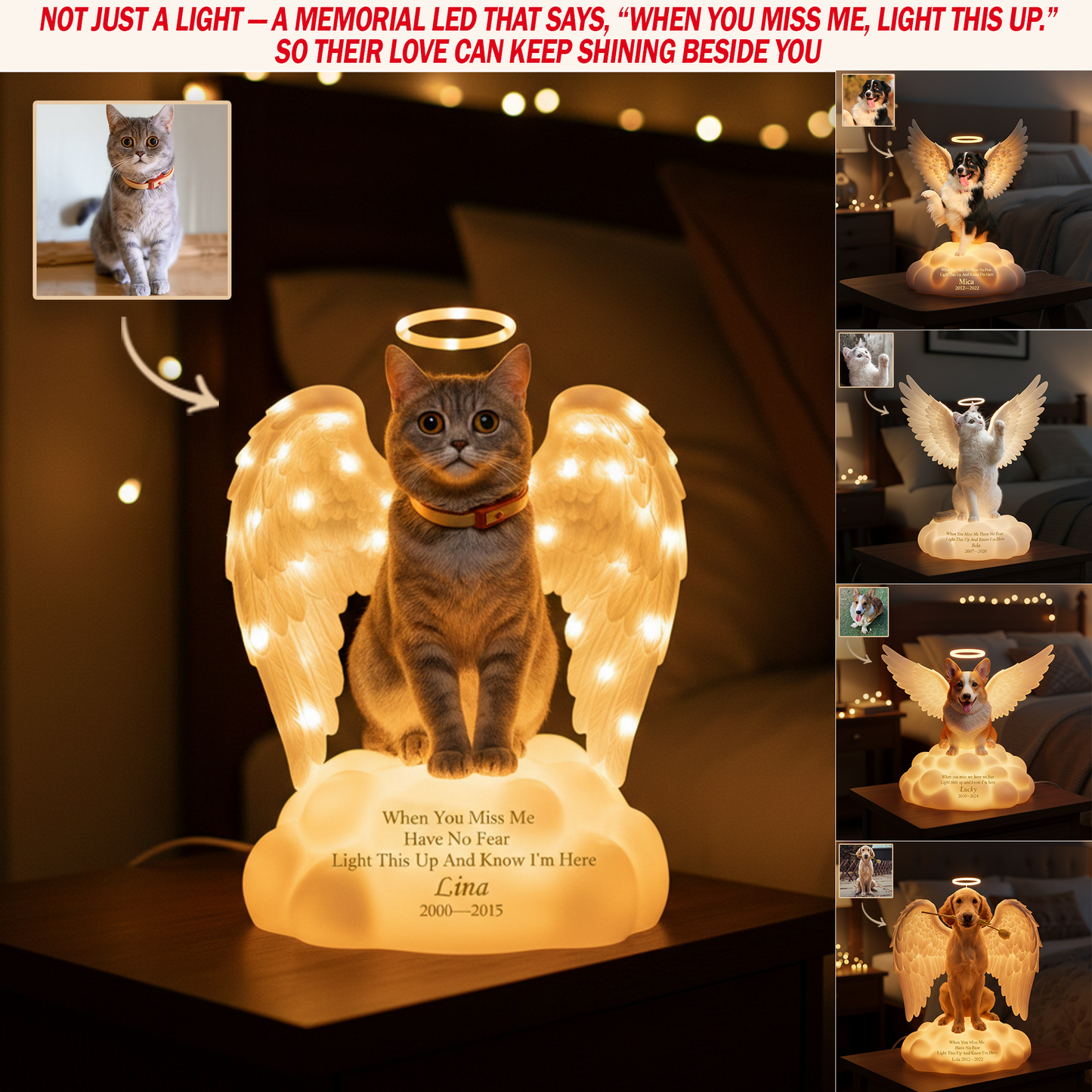 When You Miss Me – Personalized Memorial Light Box