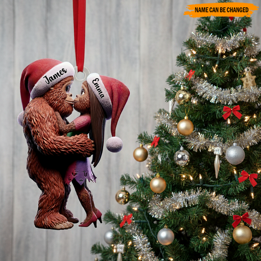 Bigfoot Lovers – Personalized Funny Holiday Ornament