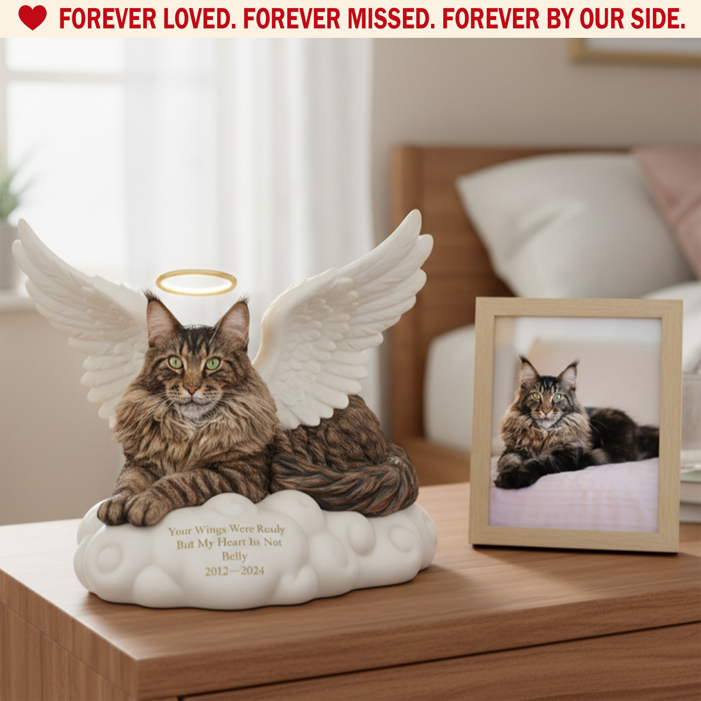 Angel Wings Memorial – Personalized Custom Shaped Acrylic Plaque