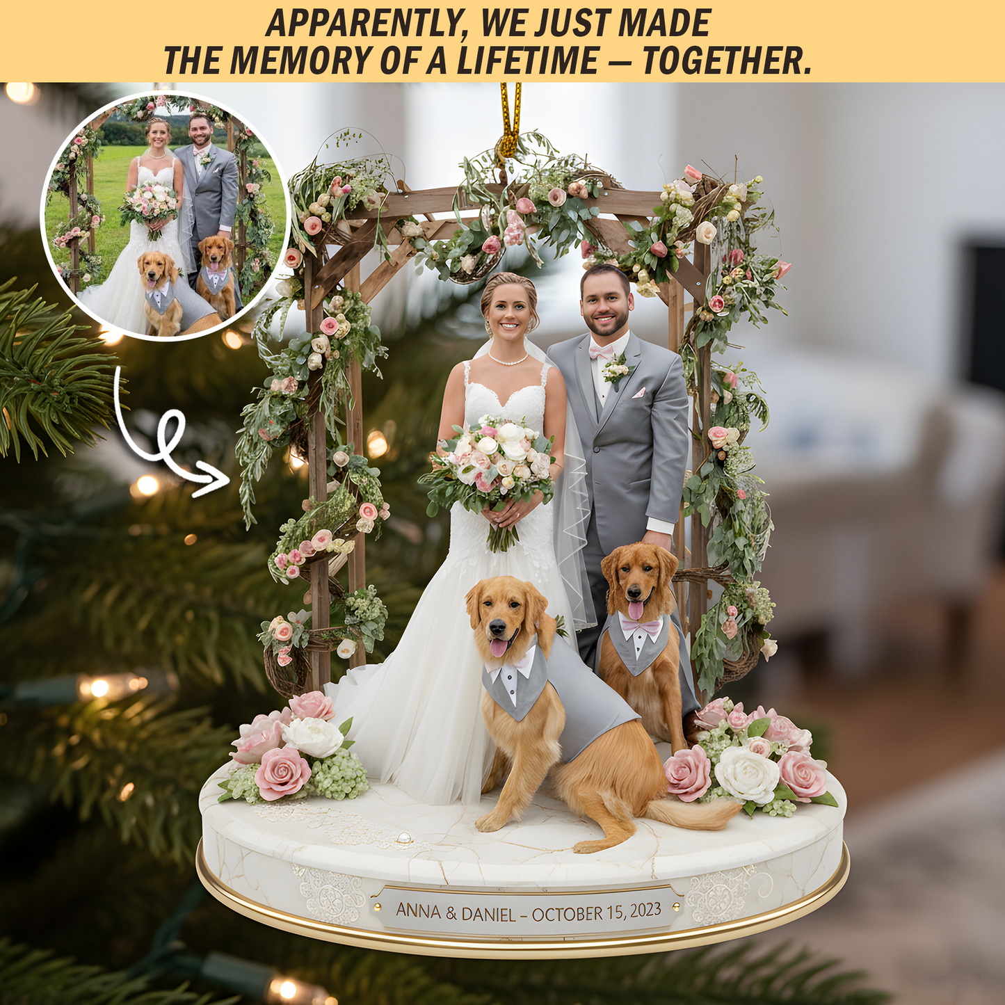 Couple Moments – Personalized Christmas Ornament