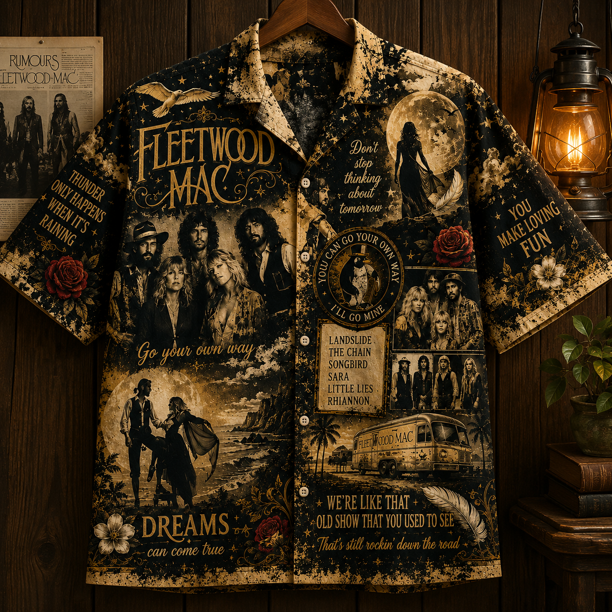 Fleetwood Mac Hawaiian Shirt - Vintage Music Fan Gift 2