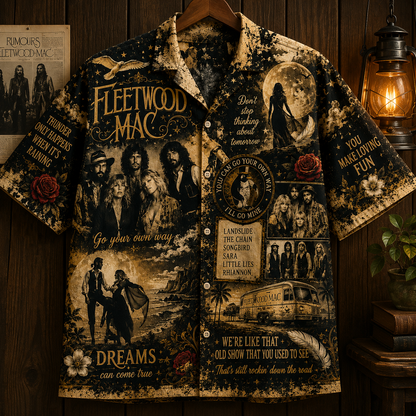 Fleetwood Mac Hawaiian Shirt - Vintage Music Fan Gift 2