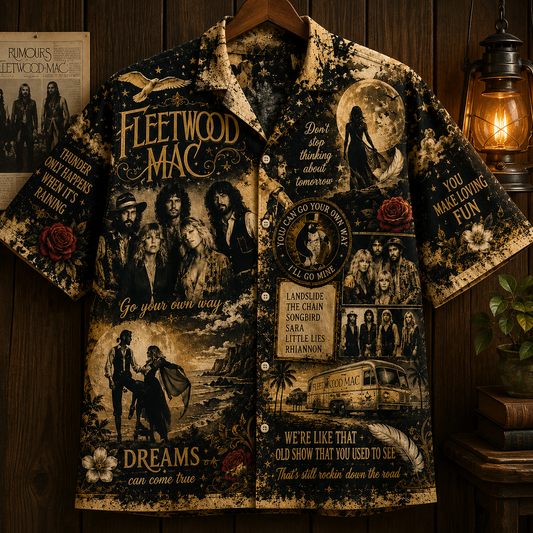 Fleetwood Mac Hawaiian Shirt - Vintage Music Fan Gift 2