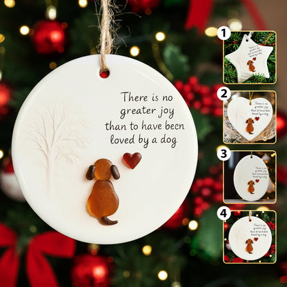 There Is No Greater Joy - Dog Lover's Christmas Ceramic Ornament