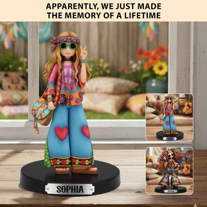 Peace & Love – Personalized Hippie Acrylic Plaque