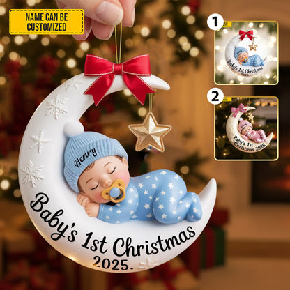Personalized Baby’s 1st Christmas Ornament 2025
