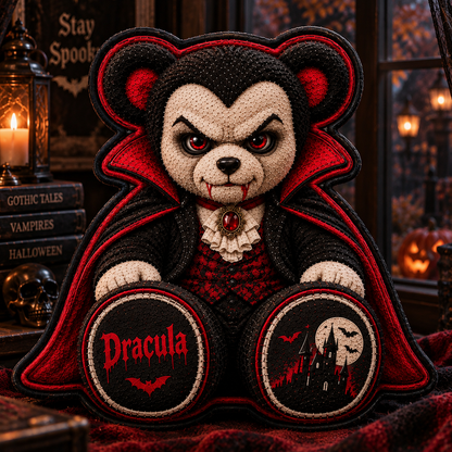 Dracula Vampire Gothic Custom Shape Pillow  – Spooky Halloween Pillow