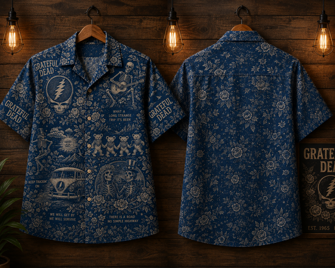 Grateful Dead Hawaiian Shirt - Vintage Music Fan Gift