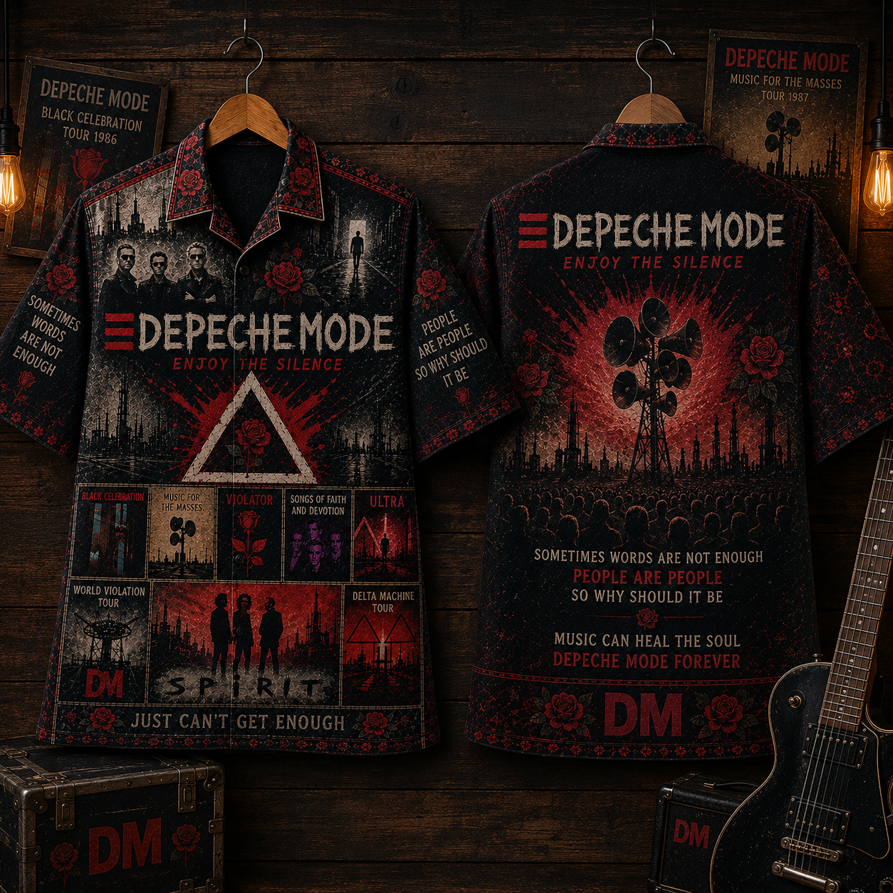 Depeche Mode Band Hawaiian Shirt - Vintage Music Rock Fan Gift 2