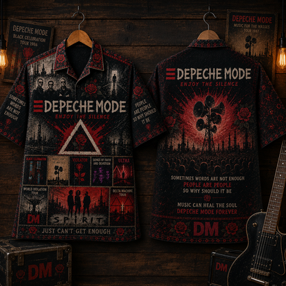 Depeche Mode Band Hawaiian Shirt - Vintage Music Rock Fan Gift 2