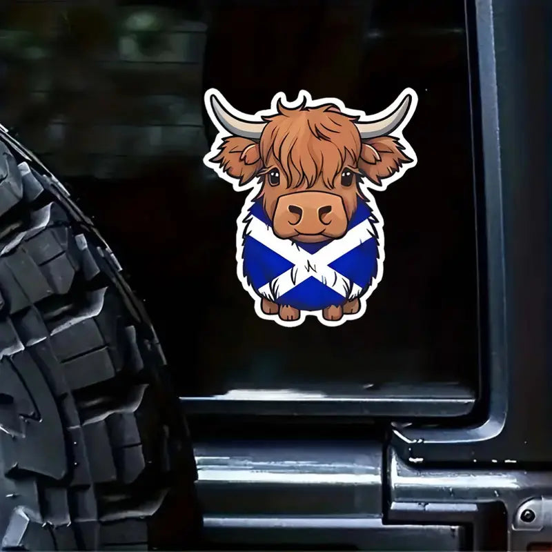 Cute Scottish Highland Cow Sticker