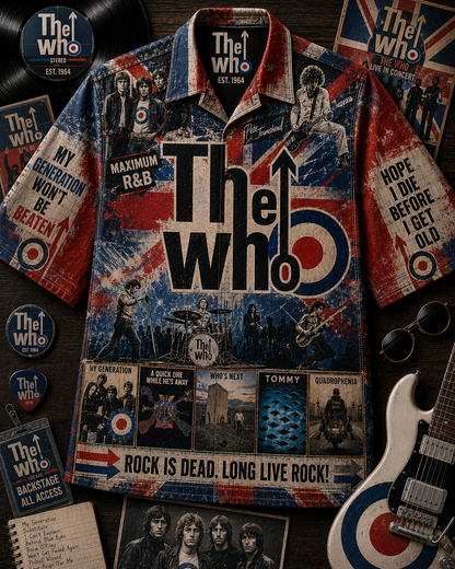 The Who Band Hawaiian Shirt - Vintage Music Rock Fan Gift 2