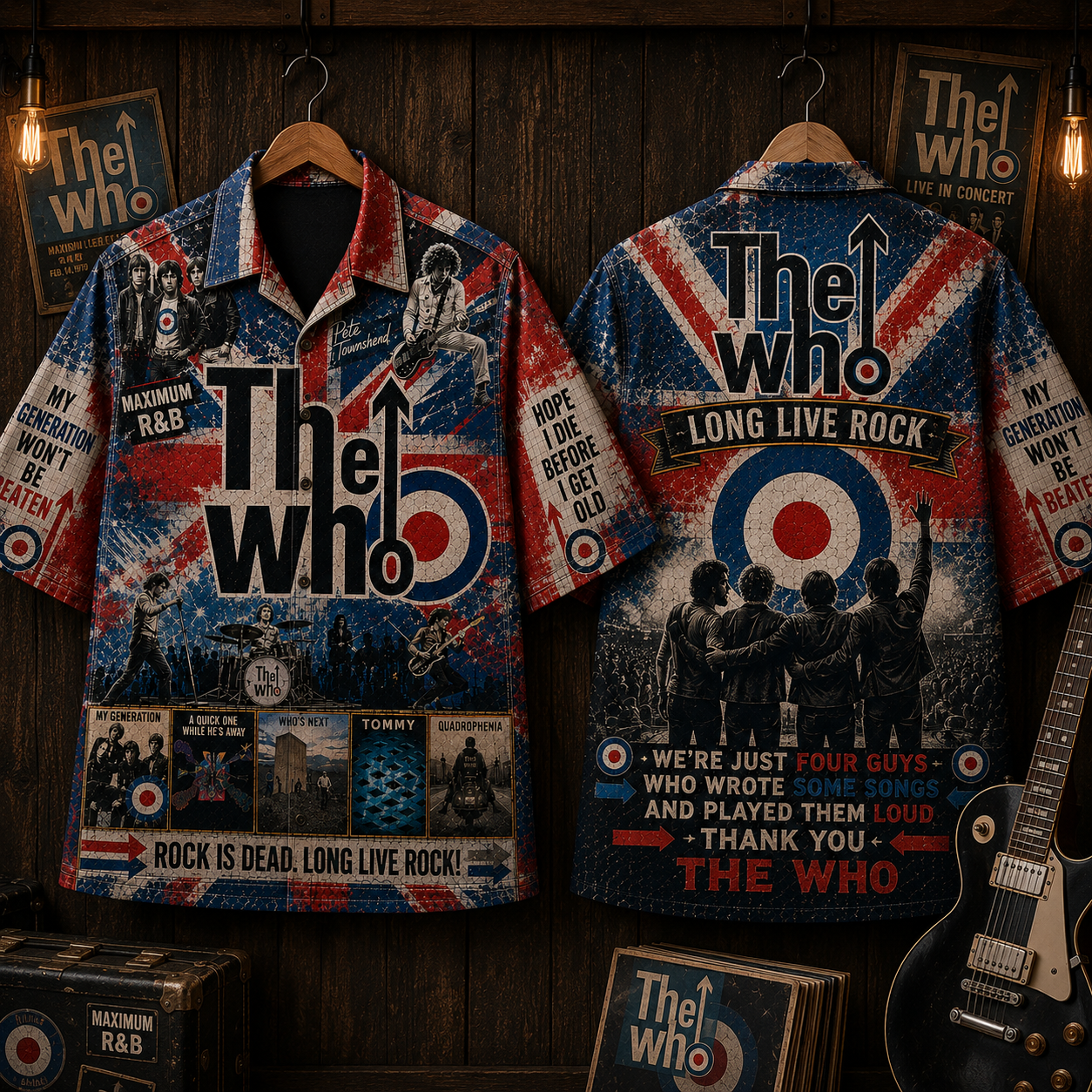 The Who Band Hawaiian Shirt - Vintage Music Rock Fan Gift 2