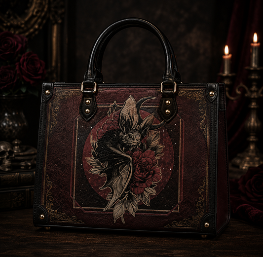Gothic Bat Leather Handbag – The Perfect Gift for Dark Souls