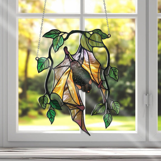 Bat Tree Acrylic Window Hangings - Home Decor