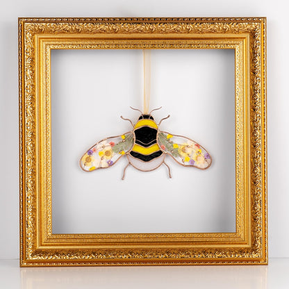 Bumble Bee Stained Glass Window Hangings
