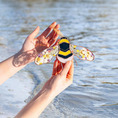 Bumble Bee Stained Glass Window Hangings