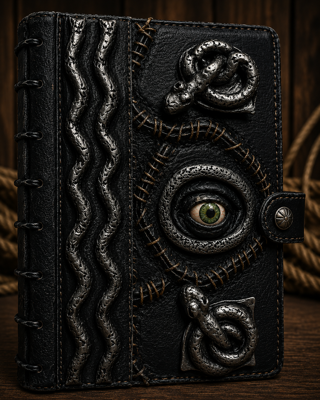 Personalized Hocus Pocus Magic Witch Leather Journal