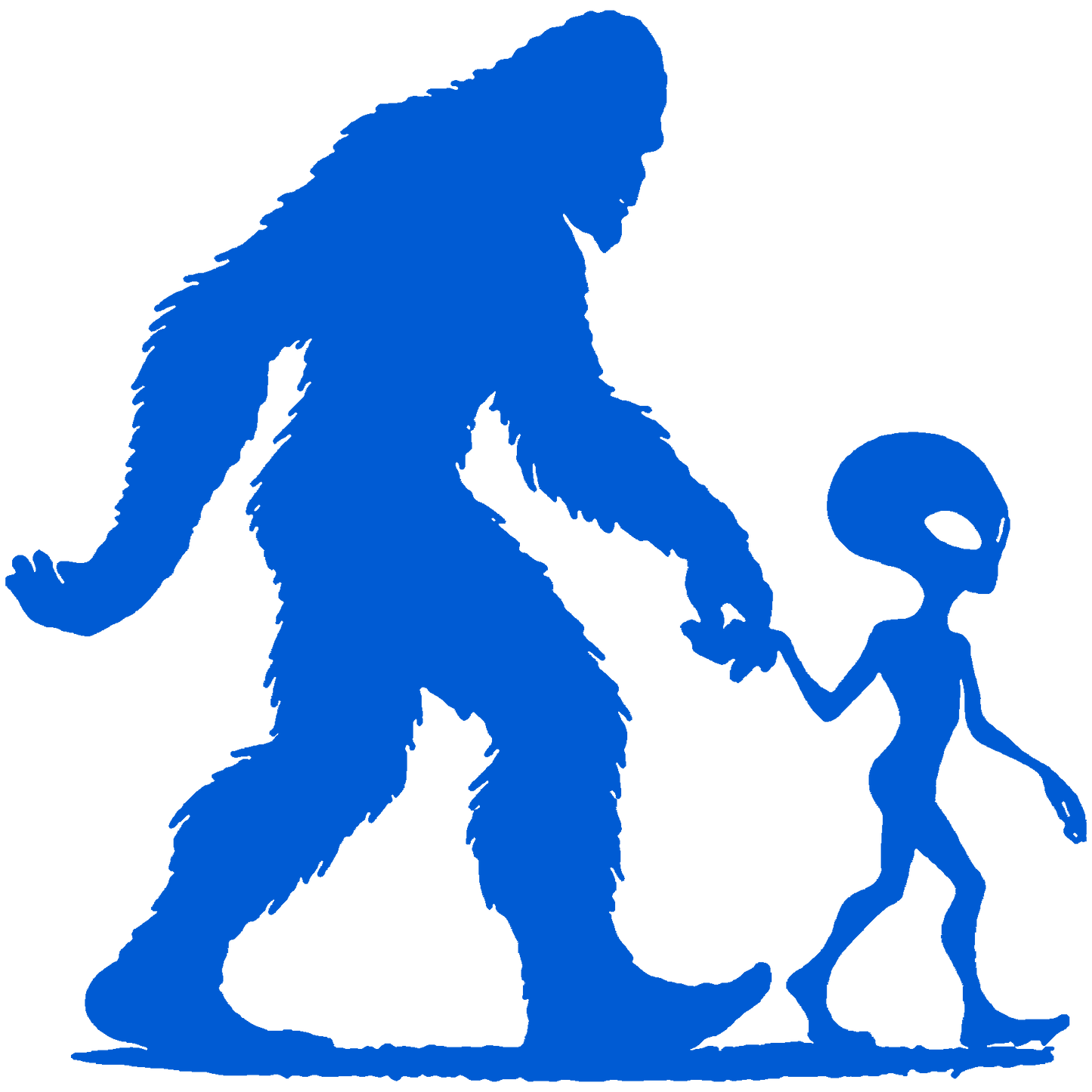 Bigfoot and Alien Stickers
