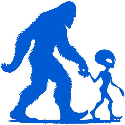 Bigfoot and Alien Stickers