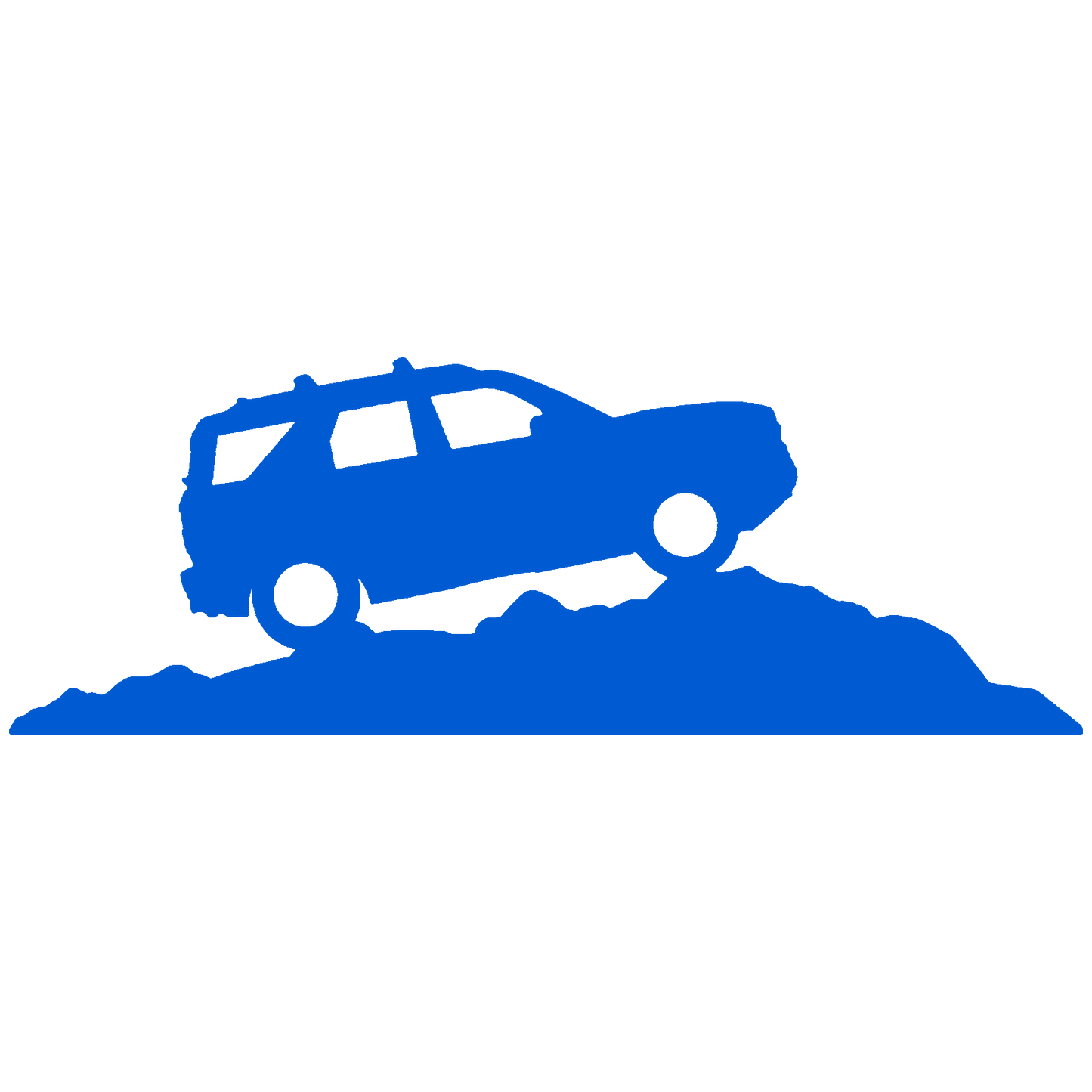 Windshield on Hill Sticker