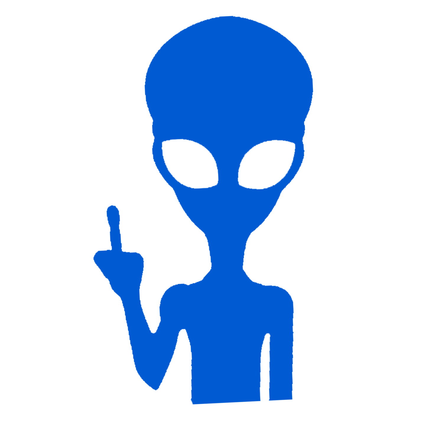 Alien Says No – UFO Vinyl Sticker