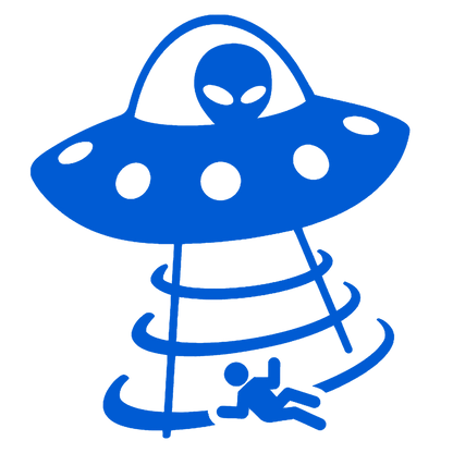 UFO & Alien Abduction Sticker