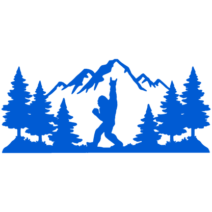 Sasquatch Mountain Rocker Vinyl Sticker