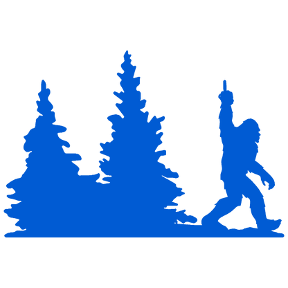 Bigfoot Windshield Sticker