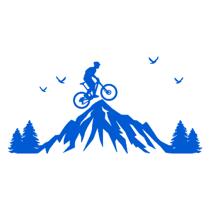Mountain Biker Sticker