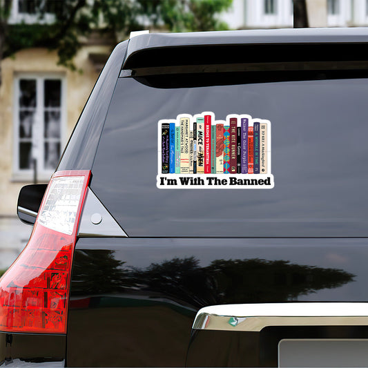 I'm With The Banned - Personalized Book Sticker